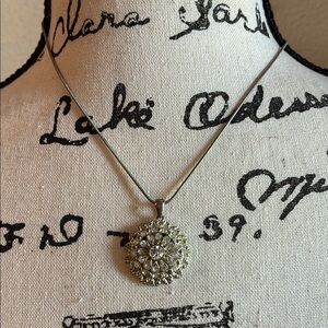 Elegant Silver NY Pendant Necklace